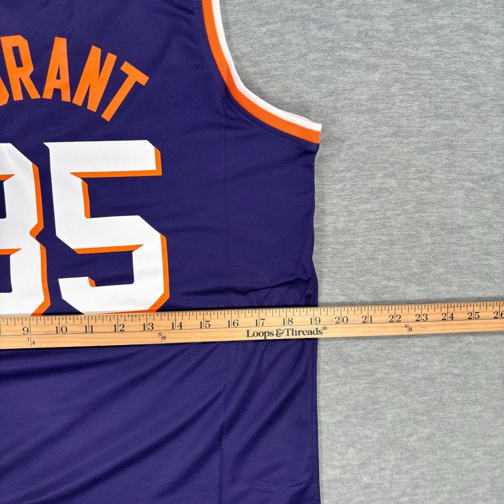 Fanatics NBA Phoenix Suns Kevin Durant 35 Jersey Purple kids Large New - Picture 12 of 13